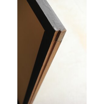 木村半雨 楼閣山水水墨図 紙本襖戸 4枚1組　F266 