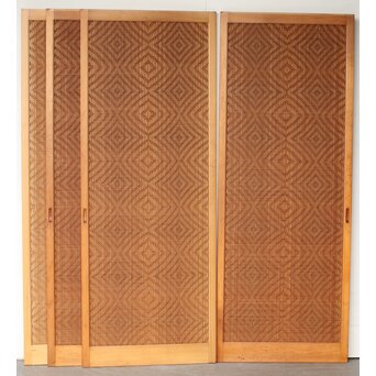 南部細目組紋様細工 建具 4枚1組　L1121 4枚並べて