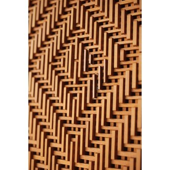 南部細目組紋様細工 建具 4枚1組　L1121 ここら辺が直し部分ですね　他にも細かいところがある様子