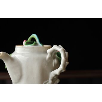 萬古焼 蓮型急須　P459 