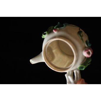 萬古焼 蓮型急須　P459 