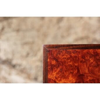 本郷寿山 花梨瘤木 四方小盆栽卓　X449 