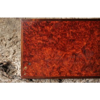 本郷寿山 花梨瘤木 四方小盆栽卓　X449 