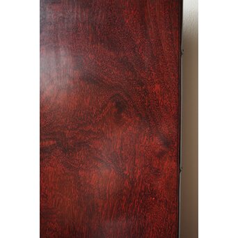 本郷寿山 紫檀系唐木 竹節彫板卓　X450 