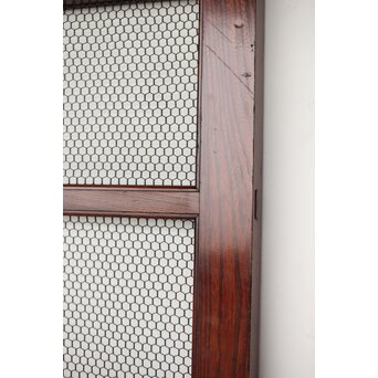 総欅 網の升格子蔵戸　W0148 