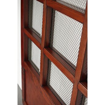 総欅 網の升格子蔵戸　W0148 