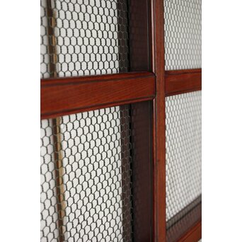 総欅 網の升格子蔵戸　W0148 