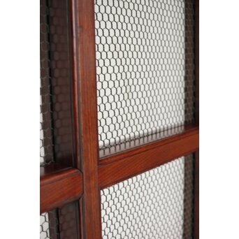 総欅 網の升格子蔵戸　W0148 