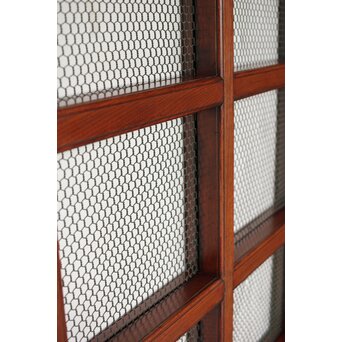 総欅 網の升格子蔵戸　W0148 