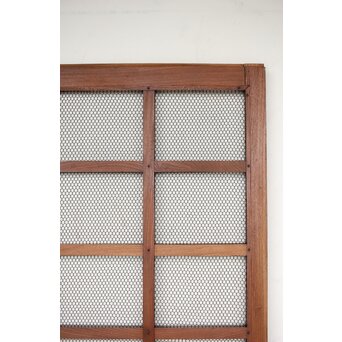 総欅 網の升格子蔵戸　W0148 