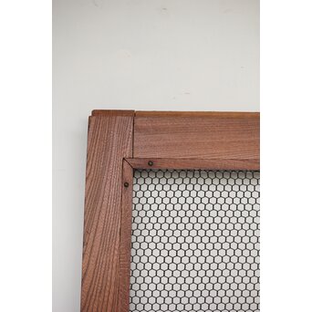 総欅 網の升格子蔵戸　W0148 