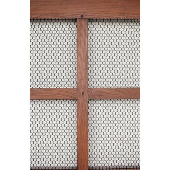 総欅 網の升格子蔵戸　W0148 