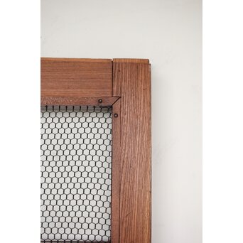 総欅 網の升格子蔵戸　W0148 