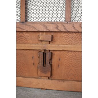 総欅 網の升格子蔵戸　W0148 