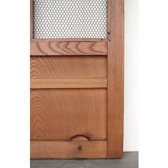 総欅 網の升格子蔵戸　W0148 