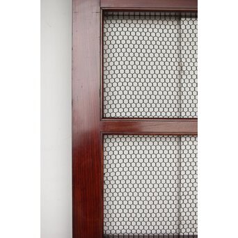 総欅 網の升格子蔵戸　W0148 
