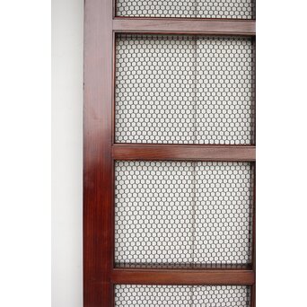 総欅 網の升格子蔵戸　W0148 