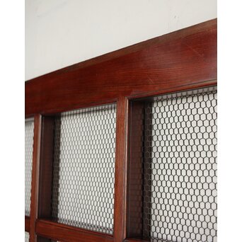 総欅 網の升格子蔵戸　W0148 