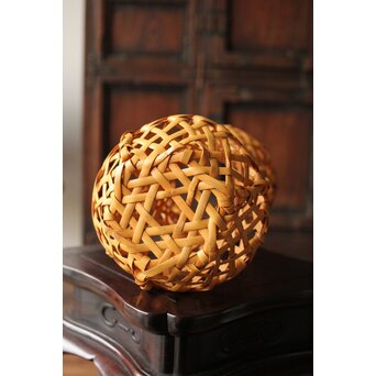 飯塚小玕斎【百寿】竹籠 昭和38年作 共箱　U349 