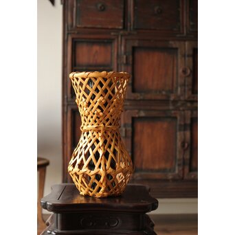 飯塚小玕斎【百寿】竹籠 昭和38年作 共箱　U349 