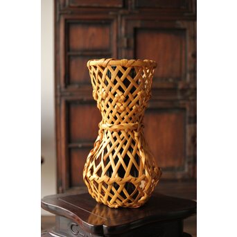 飯塚小玕斎【百寿】竹籠 昭和38年作 共箱　U349 