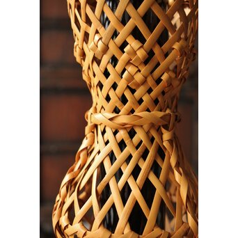 飯塚小玕斎【百寿】竹籠 昭和38年作 共箱　U349 