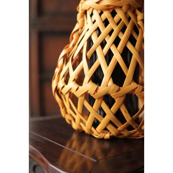 飯塚小玕斎【百寿】竹籠 昭和38年作 共箱　U349 