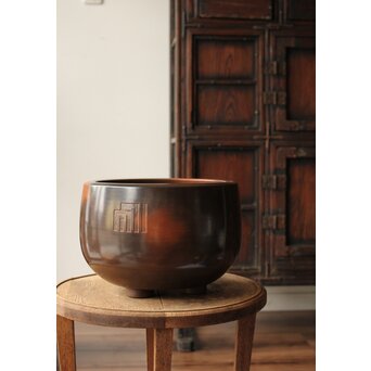 風炉師 山崎宗元 香形瓶掛 共箱　P462