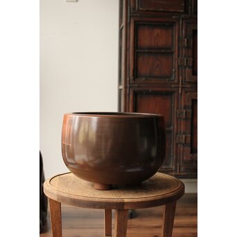 風炉師 山崎宗元 香形瓶掛 共箱　P462 