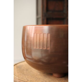 風炉師 山崎宗元 香形瓶掛 共箱　P462 