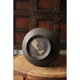 幻のやきもの 正木宗七 柚肌錆地焼 あられうち花瓶　P463 