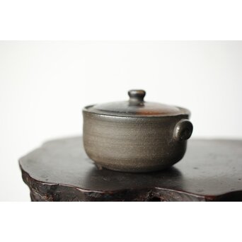 萬古焼 山本広巳 焼締宝瓶　P464 