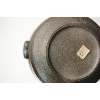 萬古焼 山本広巳 焼締宝瓶　P464 