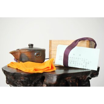 萬古焼 山本広巳 焼締宝瓶　P464 