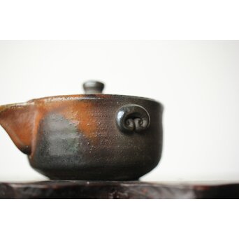 萬古焼 山本広巳 焼締宝瓶　P464 