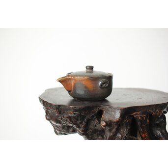 萬古焼 山本広巳 焼締宝瓶　P464 