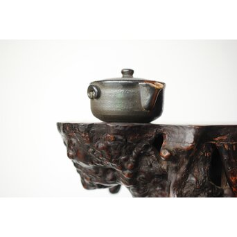 萬古焼 山本広巳 焼締宝瓶　P464 