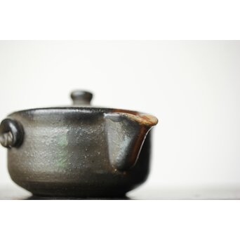 萬古焼 山本広巳 焼締宝瓶　P464 