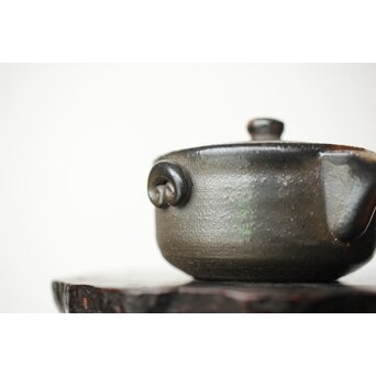 萬古焼 山本広巳 焼締宝瓶　P464 