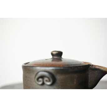 萬古焼 山本広巳 焼締宝瓶　P464 