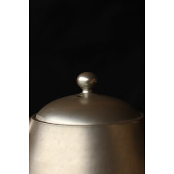 山本広巳 萬古焼 銀彩急須　P466 