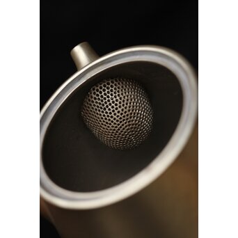 山本広巳 萬古焼 銀彩急須　P466 