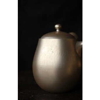 山本広巳 萬古焼 銀彩急須　P466 