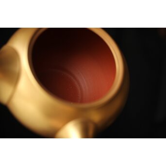 山田宝生 常滑焼 金彩急須　P467 