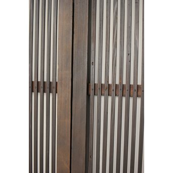 民藝 黒一貫格子戸　L1123 