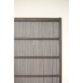 民藝 黒一貫格子戸　L1123 