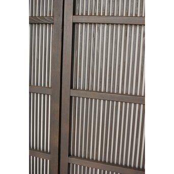 民藝 黒一貫格子戸　L1123 