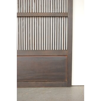 民藝 黒一貫格子戸　L1123 