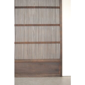 民藝 黒一貫格子戸　L1123 