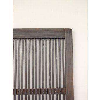 民藝 黒一貫格子戸　L1123 